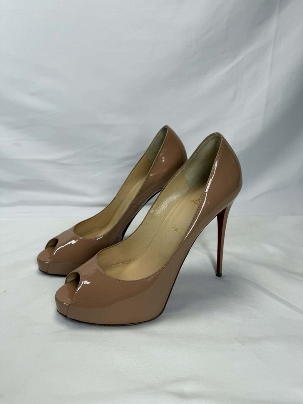 Christian Louboutin New Very Prive 120MM Leather Pumps US size 10 SPB-TS 365252